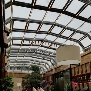 Système <span class=keywords><strong>de</strong></span> persiennes modernes <span class=keywords><strong>en</strong></span> aluminium, véranda mobile inclinée, <span class=keywords><strong>porte</strong></span> <span class=keywords><strong>en</strong></span> verre double trempé double vitrage Low-E pour villa résidentielle extérieure - Product Image 4