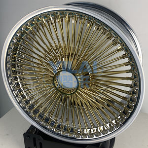 Vente en gros de nouvelles jantes en alliage d'acier à roues avant dorées, 15-22 pouces, luxe, course, ajustement universel, haute performance, automobile - Product Image 5