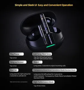 Nuevo auricular KZ Carol Pro TWS <span class=keywords><strong>Bluetooth</strong></span> 5,4 actualizado activo ANC reducción de ruido auriculares inalámbricos en la oreja auricular impermeable - Product Image 4