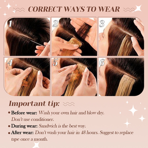 Extensions de cheveux de luxe à double trame, invisibles, à injection, en bandes adhésives, cheveux humains vierges bruts avec cuticules alignées, trame invisible, trame de peau sans couture en PU - Product Image 4
