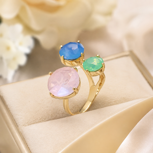 Three Color Design Open <b>Ring</b> Women Fashion <b>Ring</b> <b>Adjustable</b> Finger Accessory Unique Style - Product Image 4