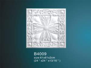 Rosas de techo de PU de estilo moderno, molduras de decoración de interiores, azulejos de techo elegantes - Product Image 2