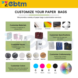 Bolsa de Cartón de Lujo Reutilizable Ecológica Personalizada con Logotipo Impreso para Venta al por Mayor de Ropa, Zapatos, Vestidos, Joyas y Regalos - Product Image 2