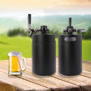 Mini fût de bière en acier inoxydable 304 fait maison <span class=keywords><strong>Kit</strong></span> de bière fût de bière <span class=keywords><strong>5L</strong></span> Logo personnalisé - Product Image 5