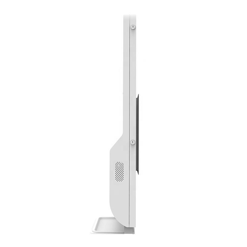 Soporte de floor and wall mounted touch-a freehand hand sanitizer alcohol dispenser LCD ad player