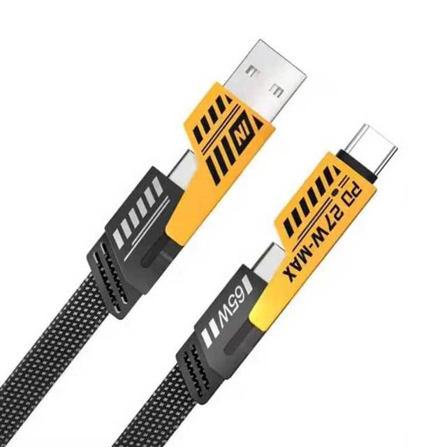 Cantell 4-in-1 Type-C Pure Copper USB Cable 2A PD 65W Fast Charging Multi-Function
