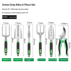 Set di Attrezzi <span class=keywords><strong>da</strong></span> Giardinaggio per Scavare Sabbia, Paletta in Lega di Alluminio, Vanga a Tre Denti per Piantare Fiori ed <span class=keywords><strong>Erba</strong></span> - Product Image 4