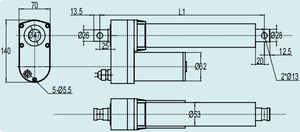 Asta di Spinta Elettrica Stabile 6000N per Macchinari di Imballaggio e Sistemi di Trasporto - Product Image 6