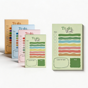 Blocs de notas personalizados SK, coloridos, con listas de tareas, organizadores de notas adhesivas con sección de fecha y notas. - Product Image 6