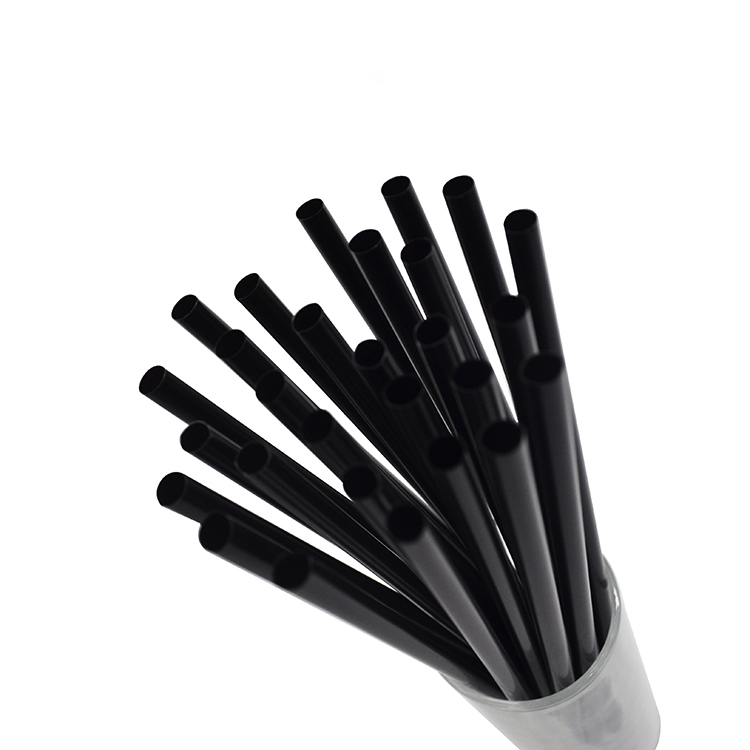 PLA Jumbo Straw 6*197mm Individually Paper Wrapped Different Color Compostable Straw