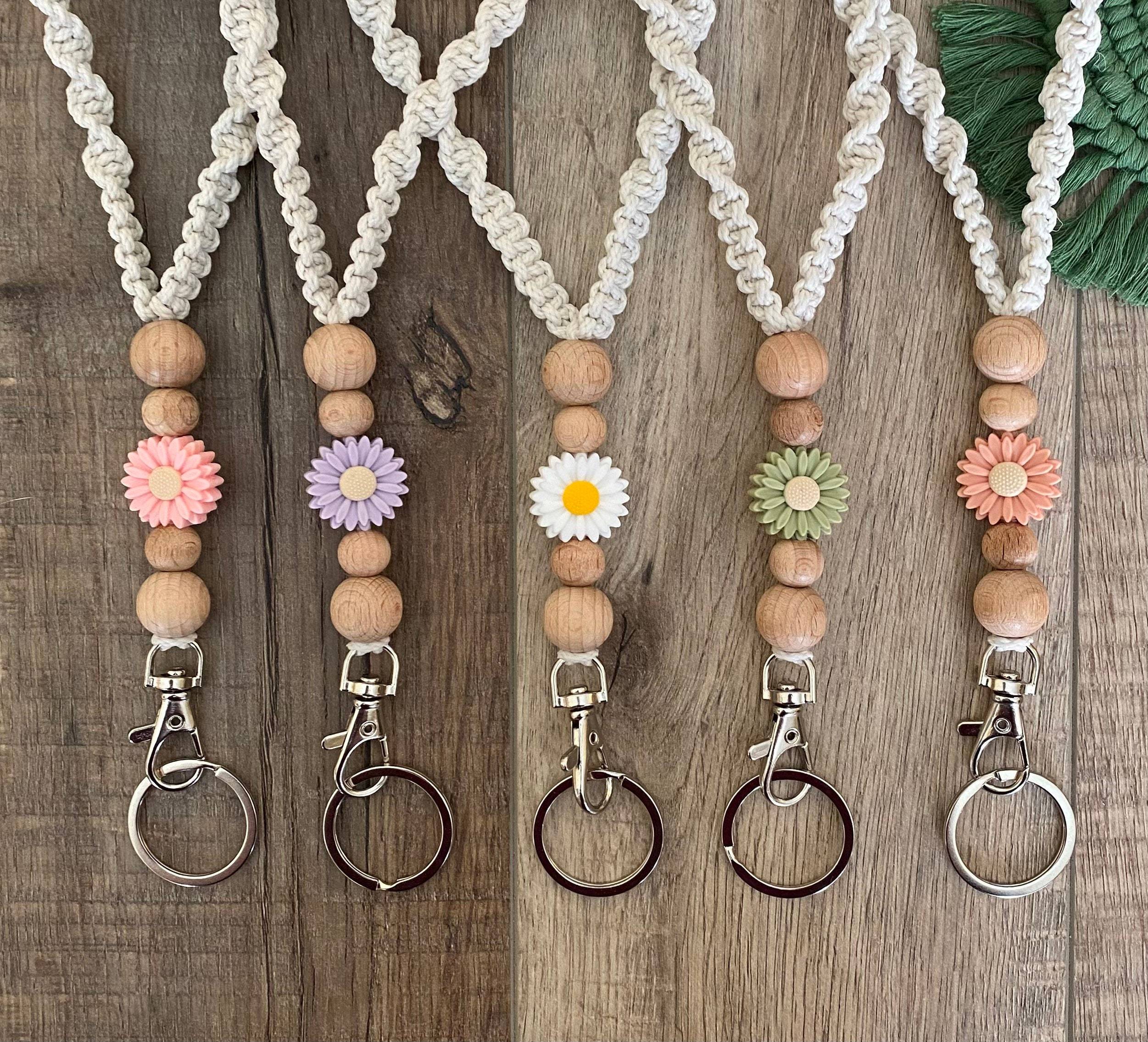 Custom Silicone Bead Silicone Beaded Lanyard Keys Id Badge Teacher Nurse Student Gift Id Badge Silicone Lanyard Image 3