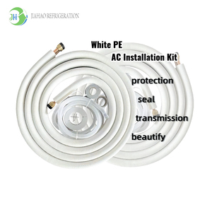 Jiahao imalatı 1/4 "& 3/8" PE yalıtımlı bakır bobin boru hattı seti AC klima HVAC soğutma için kurulum kitleri - Product Image 1