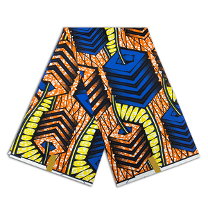 Tissu africain en 100% coton, véritable Wax à imprimés, véritable Wax dorée, tissu africain, Design Ghana, <span class=keywords><strong>pagne</strong></span>, vente en gros - Product Image 4