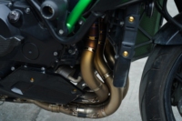 Kit Completo de Línea de Escape para KAWASAKI ZH2, Tubo de Escape de Titanio de Alto Rendimiento para Carreras