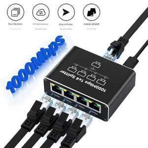 高速千兆 RJ45 网络分路器适配器 1000mbps RJ45 LAN 以太网交换机 1 进 <span class=keywords><strong>3</strong></span> 出 RJ45 转换器适用于笔记本电脑 - Product Image 3