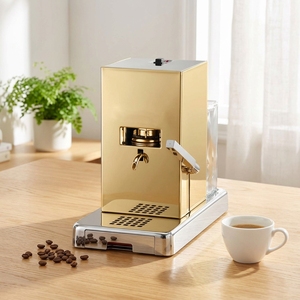 Machine à <span class=keywords><strong>expresso</strong></span> à capsules programmable haut de gamme, 19 bars de pression, compatible dosettes et plaquettes <span class=keywords><strong>ESE</strong></span>, en acier inoxydable, compacte et luxueuse pour la maison - Product Image 1