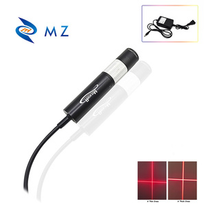 Ống Kính Có Thể Điều Chỉnh Tiêu Cự D16mm 635nm 50/100/150/200MW Mô Đun Laser Chữ Thập Đỏ 110 Độ + Giá Đỡ + Nguồn Điện - Product Image 5