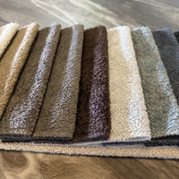 Nouveau tissu en velours uni 100 % polyester, écologique, imperméable, teint, avec peluche et peluche bouclée pour canapé et mobilier