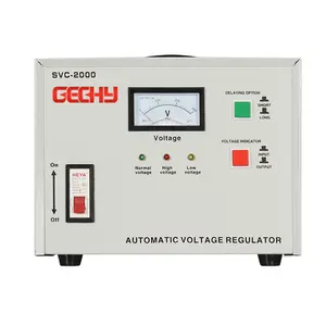 Desk type ac 220v ac servo motor 2000va automatic voltage regulator/stabilizer for computer