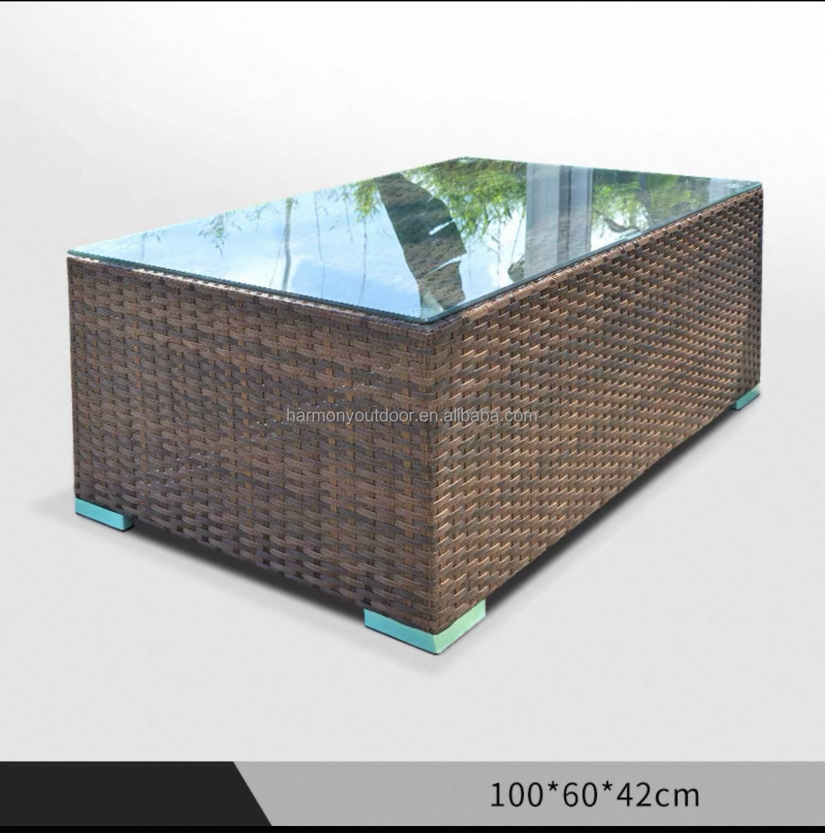 Brown-long coffee table