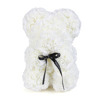 OEM Rose Ours Rose à Mère Ours Artificiel Rose Bête Cadeau Saint Valentin Fête des Mères