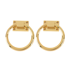 Modern Minimalist Ring Pull Handles Zinc Alloy <b>Wardrobe</b> Furniture <b>Hardware</b> Durable - Product Image 1