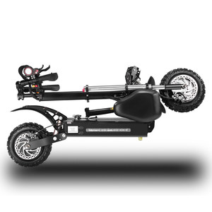 Potente Scooter Eléctrico para Adultos, Todoterreno, Plegable, de <span class=keywords><strong>2</strong></span> Ruedas, Motor Dual, 11 Pulgadas, 60V, 5400W - Product Image 6