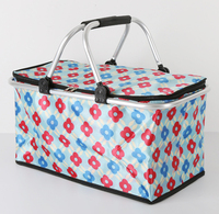 Panier de shopping, de camping et de randonnée Letsgo, couleur unie, logo, haute qualité, polyester 600D, durable, écologique, 2 poignées, facile à transporter