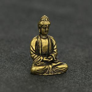 Venda por atacado de fábrica ca078, trumpete de cobre puro requintado, decoração de casa sakyamuni, estátua de bronze de buda - Product Image 3