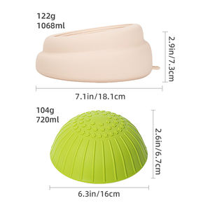 Köpekler için silikon yavaş yem gıda kase kaymaz Pet çanak çevre dostu köpek kase besleyiciler - Product Image 5