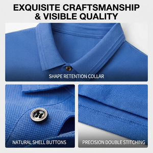 Camiseta Polo Personalizada con Logotipo para <span class=keywords><strong>Hombre</strong></span>, 60S, Algodón Pima, Camiseta Polo Informal para <span class=keywords><strong>Hombre</strong></span>, 235 g/m², 100 % Algodón Piqué, Camisetas Polo para <span class=keywords><strong>Hombre</strong></span> de Talla Grande - Product Image 3