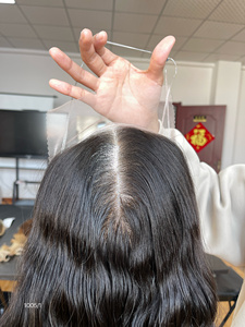 Extensiones de Cabello para Mujer Sin Enredos ni Caída, Cabello Europeo Virgen de Alta Calidad, Frente de Encaje, Liso, 130% de Densidad, Mini Peluca - Product Image 2