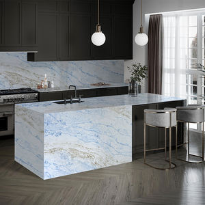 TMZ ODM/OEM Haute Qualité 6030 Grande dalle décorative en quartz, surface polie artificielle blanche, pour revêtement mural et de sol d'hôtel moderne - Product Image 5