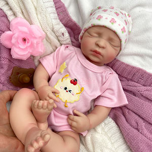 Muñeca Reborn de Cuerpo Completo de Silicona, Expresiones Faciales Expresivas, Muñeca Recién Nacida, Puede Insertar Chupete, Regalos - Product Image 1