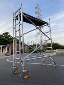 Échafaudage mobile durable de <span class=keywords><strong>2m</strong></span> à 8m, échelle en aluminium, échafaudage <span class=keywords><strong>roulant</strong></span> pour la construction - Product Image 3