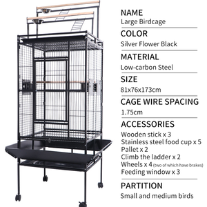Fabricant grand transport empilable éleveur personnalisé grande volière en métal élevage de volailles perroquet pigeon <span class=keywords><strong>cage</strong></span> à oiseaux de compagnie à vendre - Product Image 2