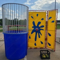 Dunk Tank gonflable pas cher et facile à utiliser avec cadre métallique pour jeux aquatiques, enfants et adultes, activités de carnaval en plein air