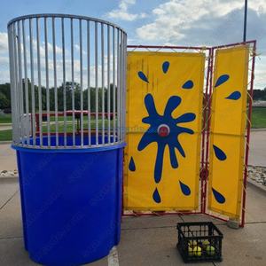 <span class=keywords><strong>Dunk</strong></span> <span class=keywords><strong>Tank</strong></span> gonflable pas cher et facile à utiliser avec cadre métallique pour jeux aquatiques, enfants et adultes, activités de carnaval en plein air - Product Image 6