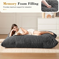 Grenzüberschreitendes Modernes Design Vakuum-Kompressions-3-in-1 Rechteckiger Cord-Sitzsack Abnehmbar Waschbar Abnehmbares Sofa