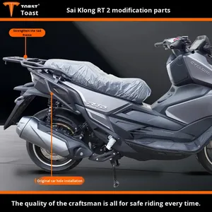 Ensemble de protection arrière et de porte-bagages RT2 - Porte-bagages arrière en acier carbone / Porte-bagages arrière pour Zongshen <span class=keywords><strong>Cyclone</strong></span> RT2 - Product Image 5