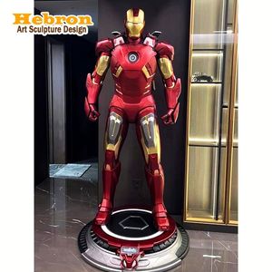 Statua di Iron Man, Spider-Man, <span class=keywords><strong>Hulk</strong></span> <span class=keywords><strong>Marvel</strong></span> in Fibra di Vetro, Consegna Rapida, Decorazione per Cinema e Centri Commerciali, Economica e di Buona Qualità - Product Image 1
