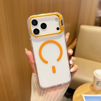 Étui de téléphone portable personnalisé en TPU+PC magnétique transparent pour 17 Pro Max 17 Air Motorola - Antichoc, étanche, personnalisable, tendance