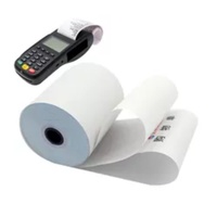 Papel para Caja Registradora al por Mayor de 80x80 mm, Rollos de Papel Térmico de 57x50, Fabricación Personalizada de Rollos de Papel Térmico para Recibos de 3 1/8 X 230