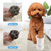 Nettoyeur automatique de pattes de chien électrique, brosse rotative rechargeable par USB, dispositif de lavage des pattes d'animaux