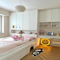 Plateforme Tatami Minimaliste et Étanche à Profil Bas pour Meubles de Chambre de Penthouse avec Conception Pliable et Rangement Caché
