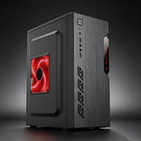 Boîtier PC Micro ATX en maille de haute qualité avec ventilateur RGB, mini-tour en acier SPCC, support pour alimentation ATX, châssis personnalisé en stock