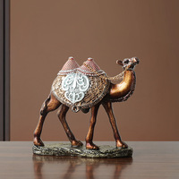 Sculpture en résine artisanale minimaliste de style européen, ornement de chameau, décoration créative pour la maison, le bureau ou le bureau d'étude