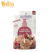 Sac Doypack imprimé de logo personnalisé 500ml 800ml 1L 2L emballage debout à presser de savon liquide pour les mains pochette à bec verseur