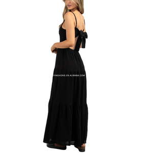 <span class=keywords><strong>Robe</strong></span> longue jupe à plusieurs niveaux décontractée enveloppée à la poitrine et dos ouvert, sans bretelles, sans bretelles, avec épaules dénudées, boutique personnalisée, nouveautés - Product Image 1