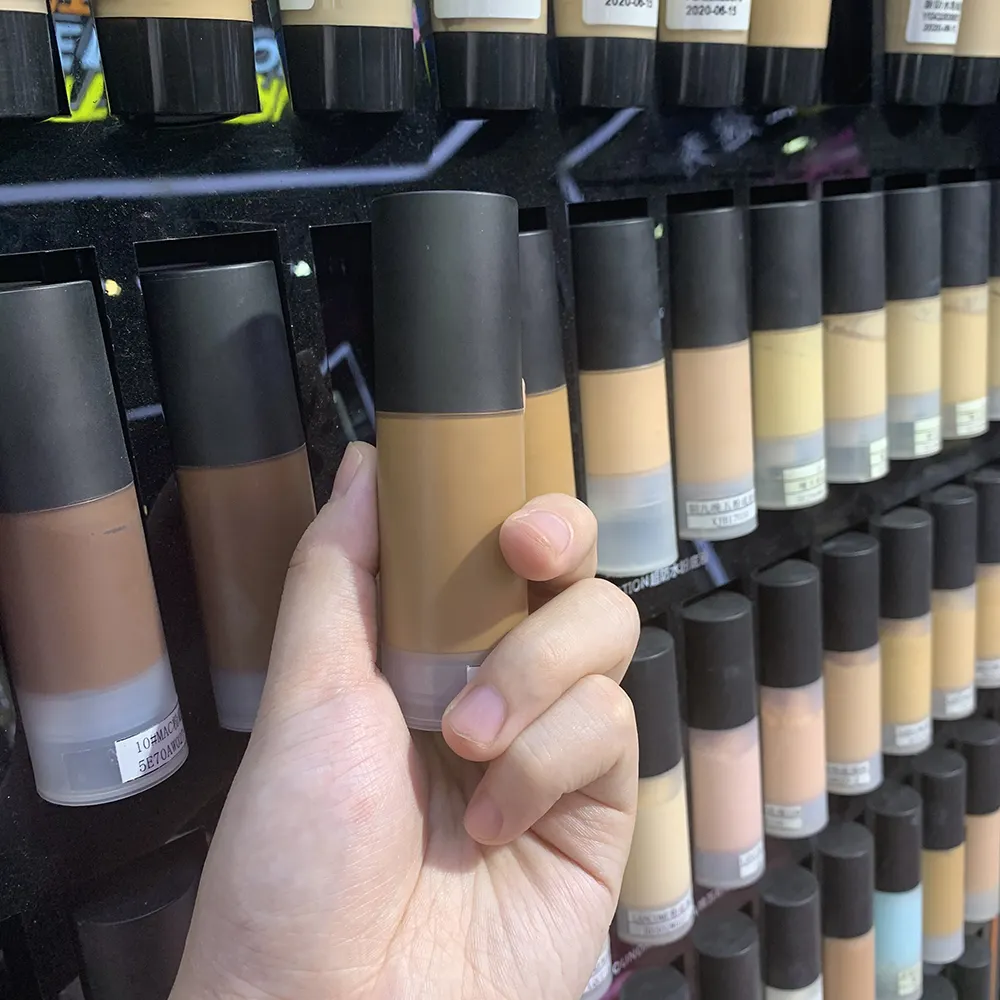 No Logo Liquid Foundation Private Label Face Makeup Waterproof Matte Beauty Bulk Foundation Makeup